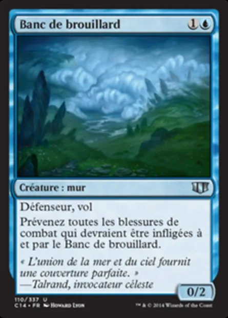 Banc de brouillard, carte Magic C14 110 — extension Commander 2014