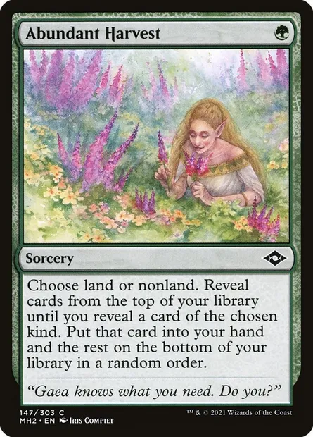 Abundant Harvest, Magic card MH2 147 — Modern Horizons 2 set