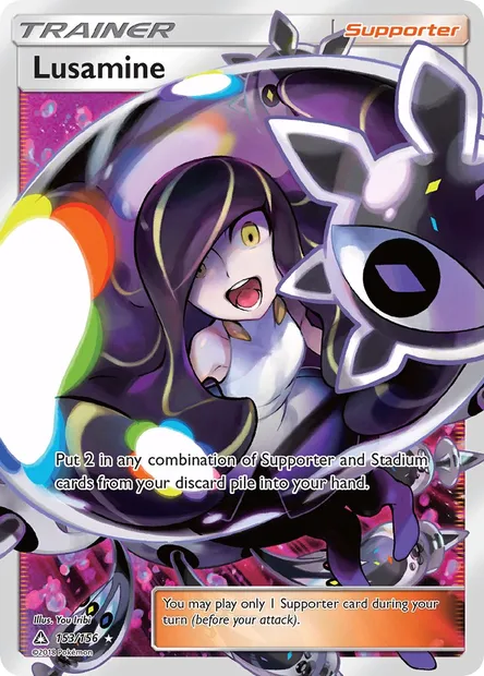 Lusamine, Pokémon card UPR 153 — Ultra Prism set