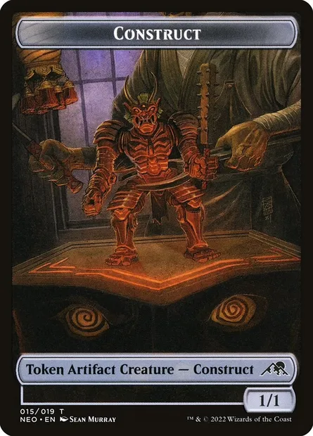 Construct, carte Magic TNEO 15 — extension Kamigawa: Neon Dynasty Tokens