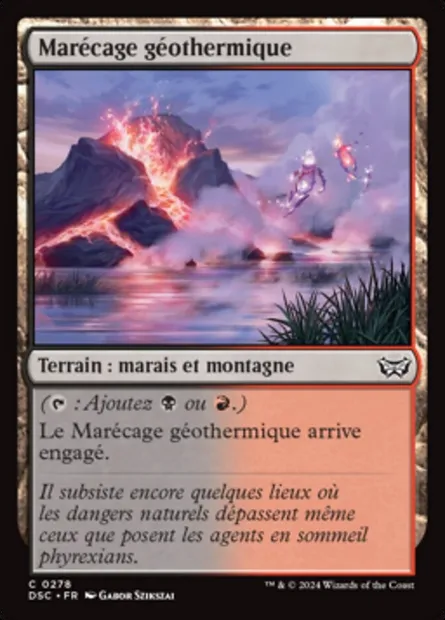 Marécage géothermique, carte Magic DSC 278 — extension Duskmourn: House of Horror Commander
