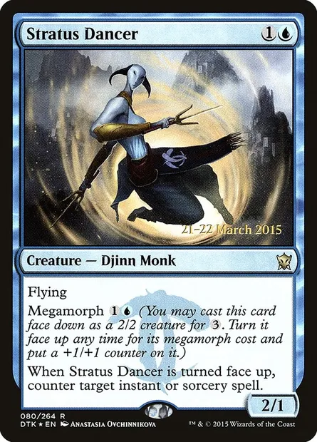 Danseuse de stratus, carte Magic PDTK 80s — extension Dragons of Tarkir Promos