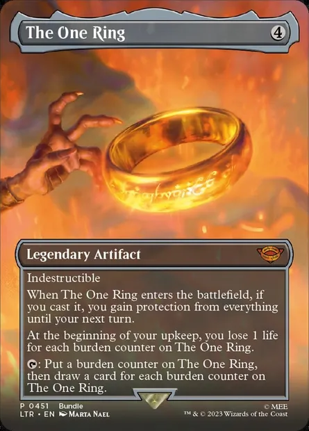 The One Ring, Magic card LTR 451 — The Lord of the Rings: Tales of Middle-earth set