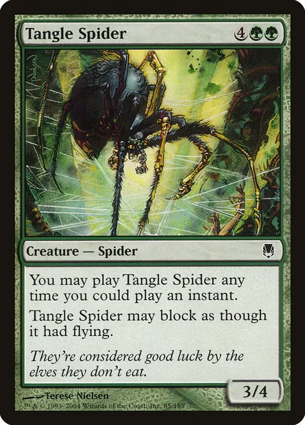 Tangle Spider, Magic card DST 85 — Darksteel set