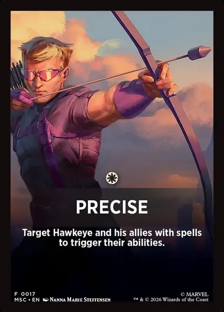 Precise, Magic card FMSC 17 — Marvel Super Heroes Jumpstart Front Cards set