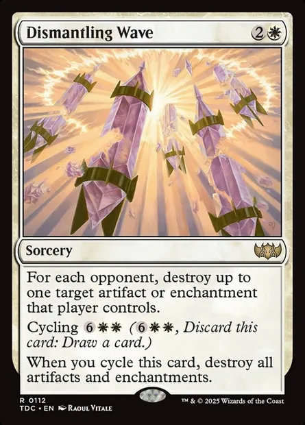 Dismantling Wave, Magic card TDC 112 — Tarkir: Dragonstorm Commander set