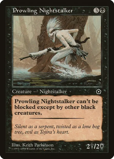 Prowling Nightstalker, Magic card P02 83 — Portal Second Age set