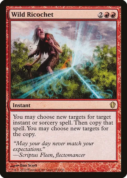 Wild Ricochet, Magic card C13 132 — Commander 2013 set