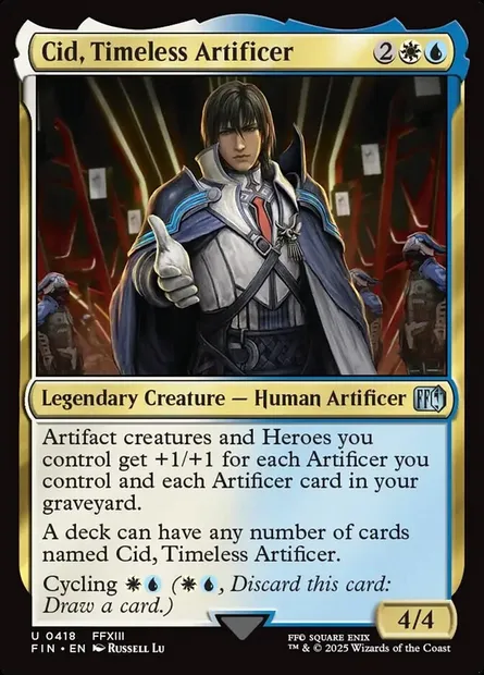 Cid, Timeless Artificer, Magic card FIN 418 — Final Fantasy set