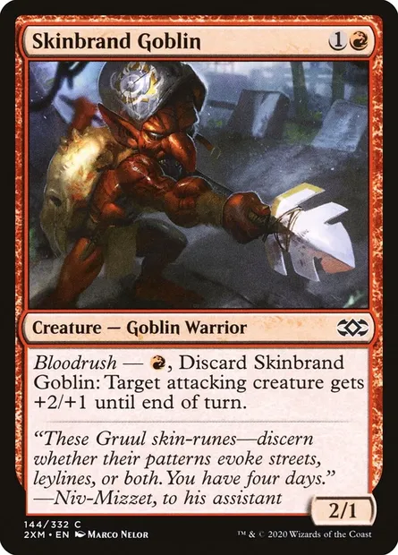 Skinbrand Goblin, Magic card 2XM 144 — Double Masters set