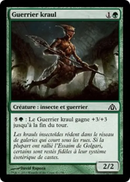 Guerrier kraul, carte Magic DGM 42 — extension Le labyrinthe du dragon