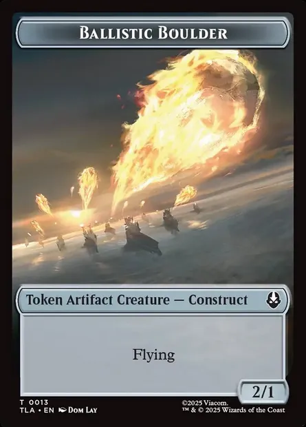 Ballistic Boulder, Magic card TTLA 13 — Avatar: The Last Airbender Tokens set