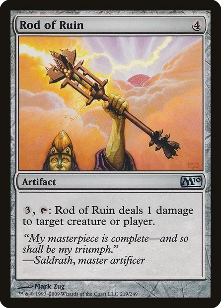 Rod of Ruin, Magic card M10 219 — Magic 2010 set