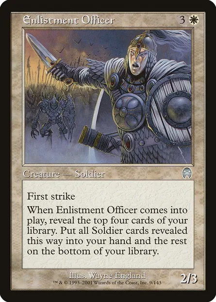 Enlistment Officer, Magic card APC 9 — Apocalypse set