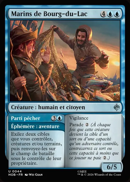 Marins de Bourg-du-Lac // Gone Fishing, carte Magic HOB 44 — extension The Hobbit
