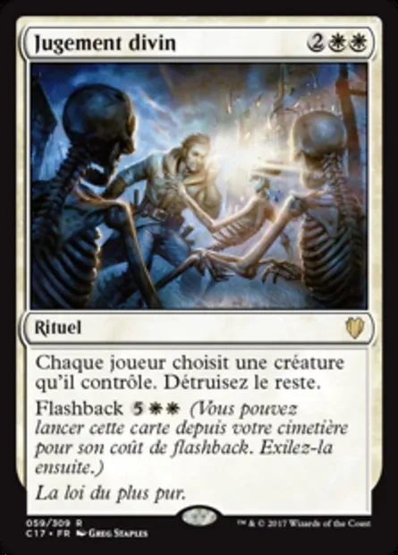 Jugement divin, carte Magic C17 59 — extension Commander 2017