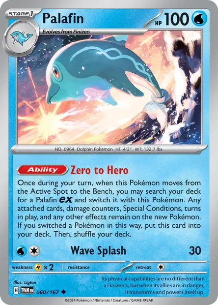 Palafin, Pokémon card TWM 060 — Twilight Masquerade set