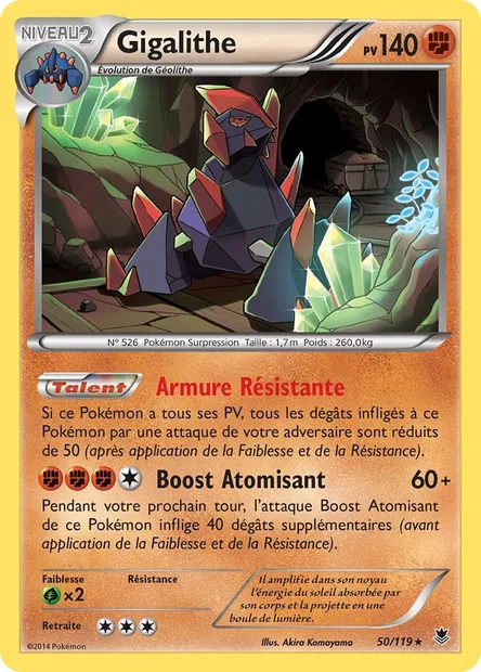 Gigalithe, carte Pokémon PHF 50 — extension Vigueur Spectrale