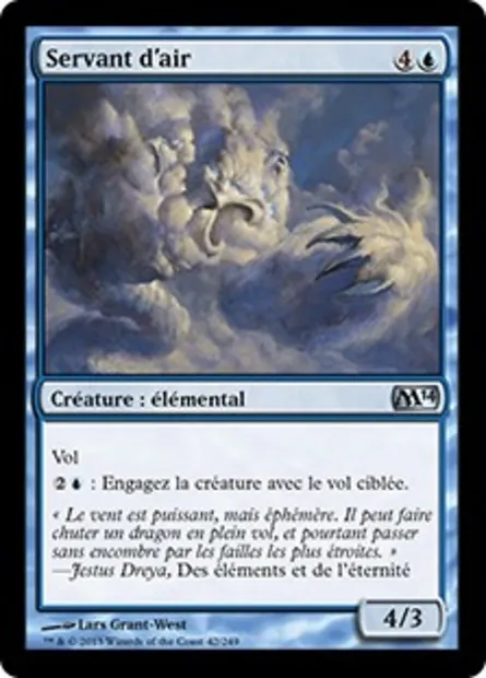 Servant d'air, carte Magic M14 42 — extension Magic 2014