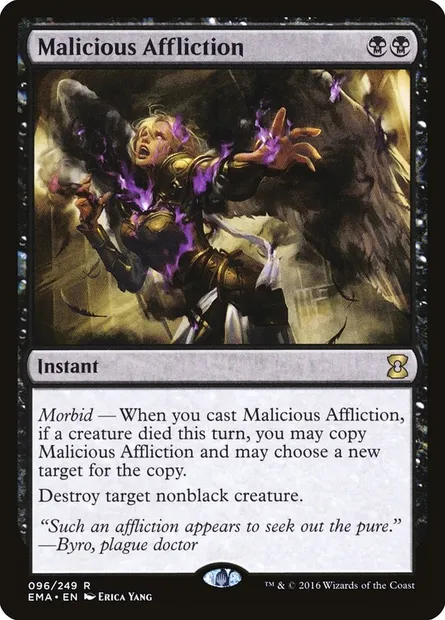 Malicious Affliction, Magic card EMA 96 — Eternal Masters set