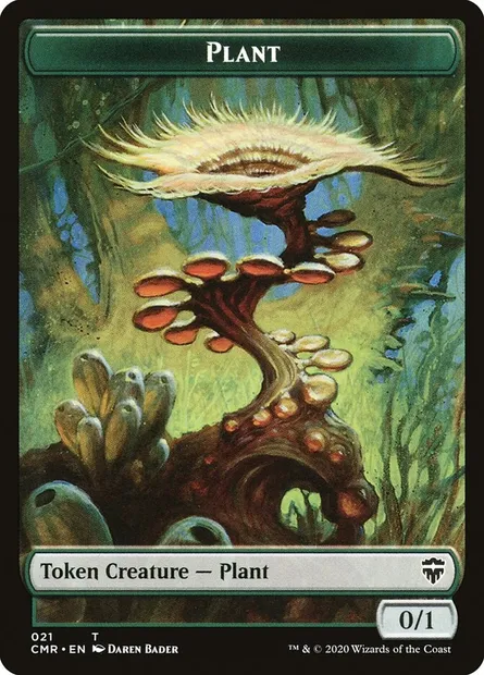 Plant, carte Magic TCMR 21 — extension Commander Legends Tokens