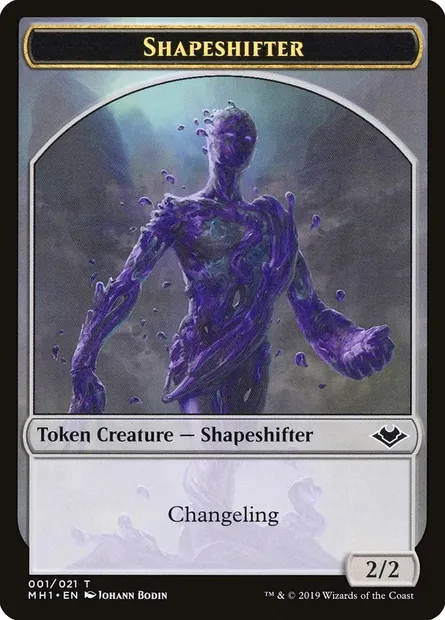 Changeforme, carte Magic TMH1 1 — extension Modern Horizons Tokens