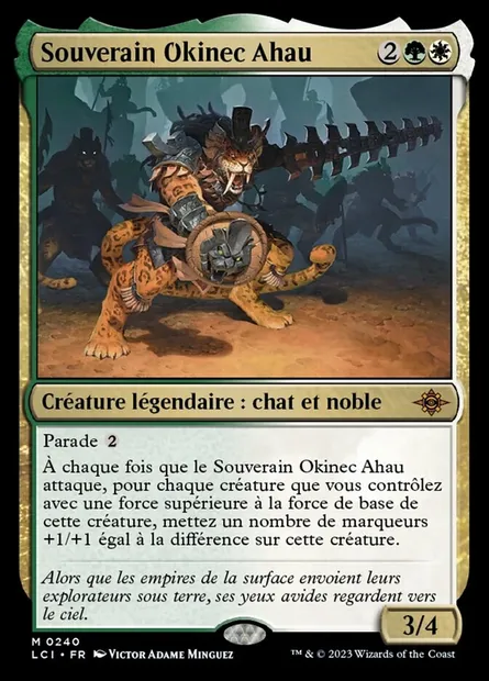 Souverain Okinec Ahau, carte Magic LCI 240 — extension The Lost Caverns of Ixalan