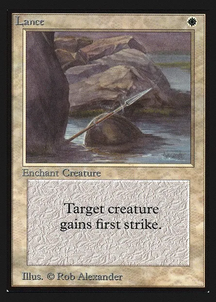 Lance, Magic card CEI 28 — Intl. Collectors' Edition set