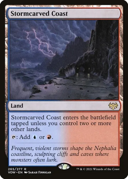 Stormcarved Coast, Magic card VOW 265 — Innistrad: Crimson Vow set