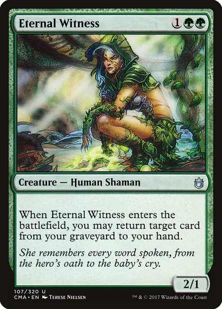 Eternal Witness, Magic card CMA 107 — Commander Anthology set