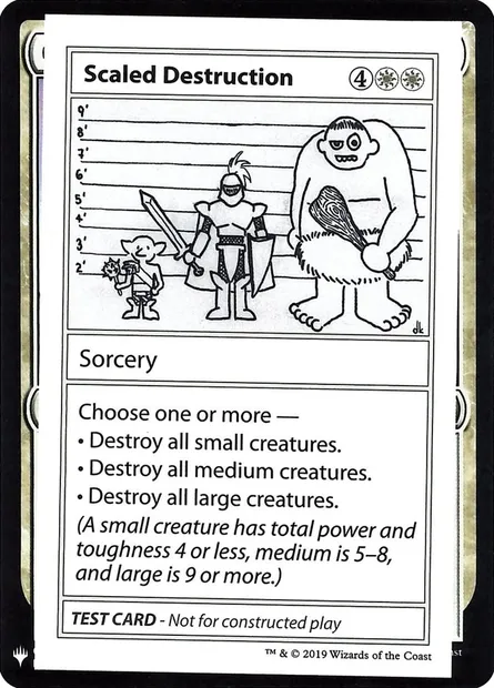 Scaled Destruction, Magic card CMB1 12 — Mystery Booster Playtest Cards 2019 set