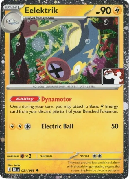 Eelektrik, Pokémon card PPS 031h — Play! Pokémon Prize Pack Series set