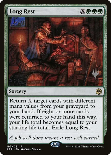 Repos long, carte Magic PAFR 193p — extension Adventures in the Forgotten Realms Promos