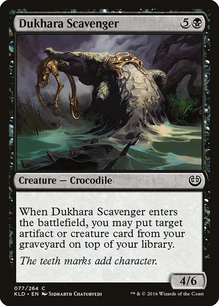 Dukhara Scavenger, Magic card KLD 77 — Kaladesh set