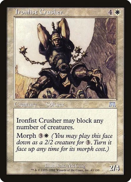 Ironfist Crusher, Magic card ONS 42 — Onslaught set