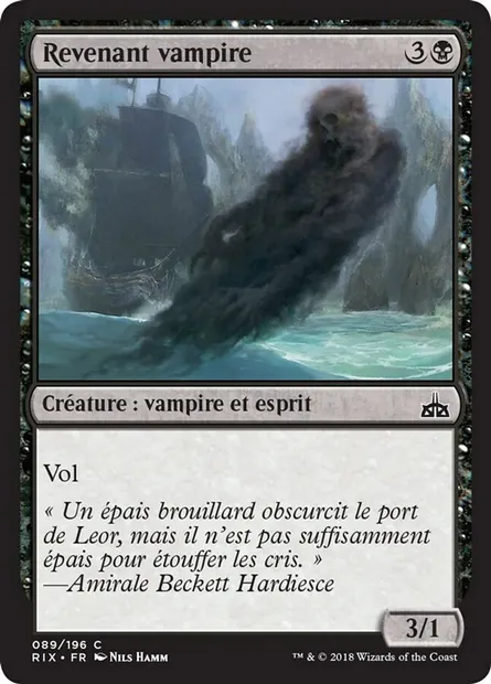 Revenant vampire, carte Magic RIX 89 — extension Les combattants d'Ixalan
