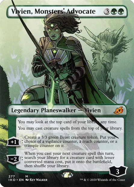 Vivien, Monsters' Advocate, Magic card IKO 277 — Ikoria: Lair of Behemoths set