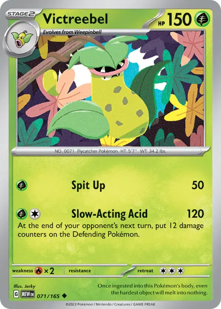 Victreebel, Pokémon card MEW 071 — 151 set