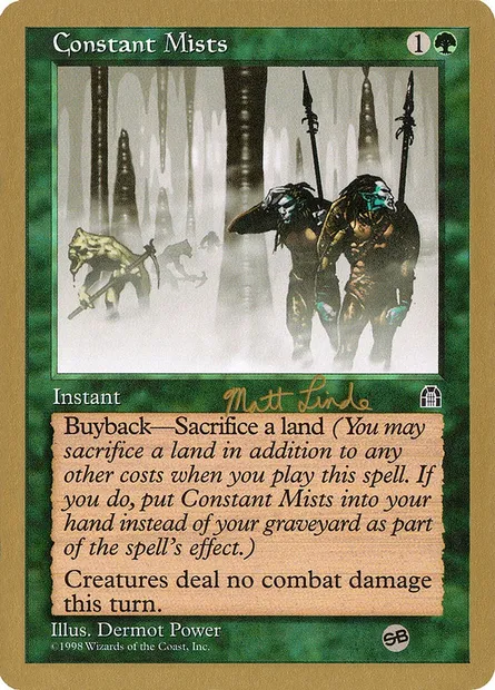 Constant Mists, Magic card WC99 ml104sb — World Championship Decks 1999 set