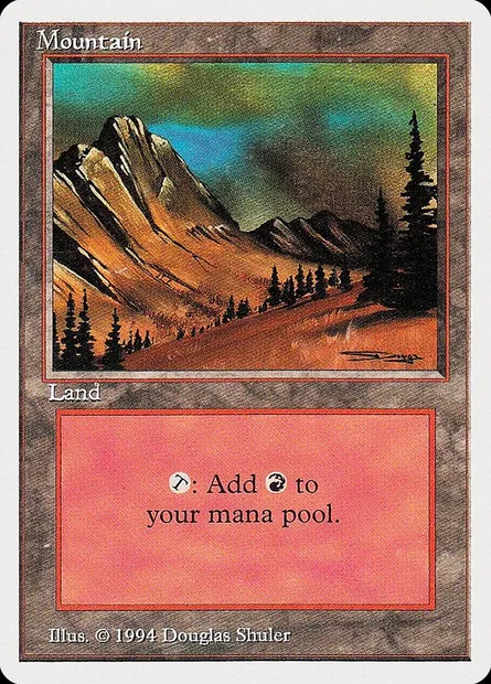 Mountain, Magic card SUM 303 — Summer Magic / Edgar set