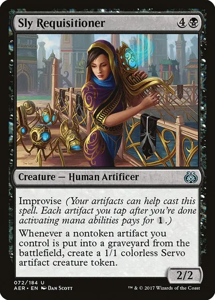 Sly Requisitioner, Magic card AER 72 — Aether Revolt set