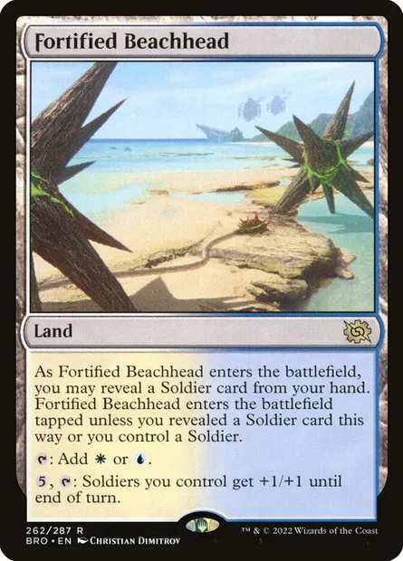 Fortified Beachhead, Magic card BRO 262 — The Brothers' War set