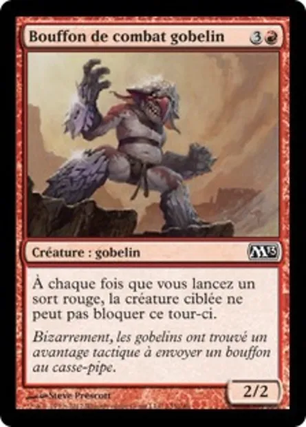 Bouffon de combat gobelin, carte Magic M13 135 — extension Magic 2013