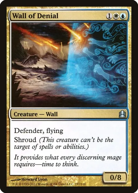 Wall of Denial, Magic card CMD 237 — Commander 2011 set