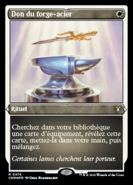 Don du forge-acier, carte Magic CMM 474 — extension Commander Masters