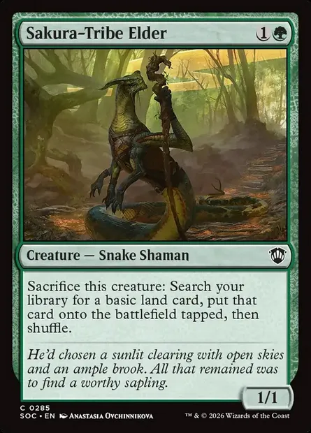 Sakura-Tribe Elder, Magic card SOC 285 — Secrets of Strixhaven Commander set