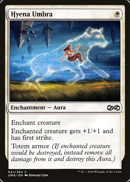 Hyena Umbra, Magic card UMA 21 — Ultimate Masters set