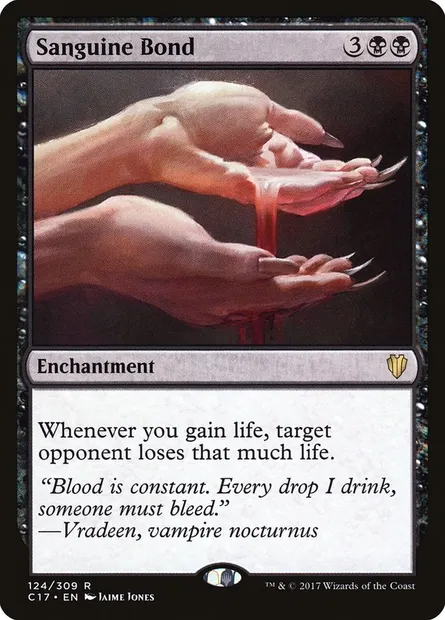 Sanguine Bond, Magic card C17 124 — Commander 2017 set