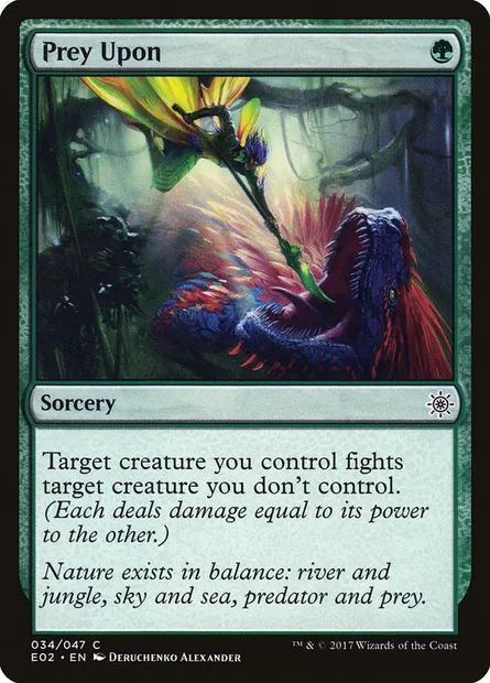 Chasseur chassé, carte Magic E02 34 — extension Explorers of Ixalan