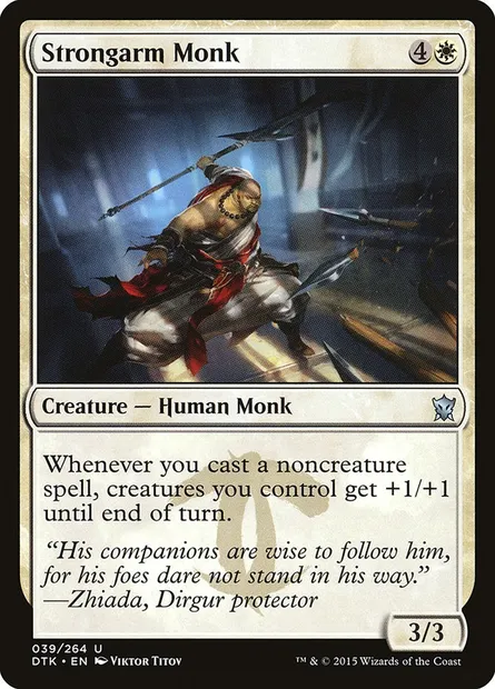 Strongarm Monk, Magic card DTK 39 — Dragons of Tarkir set